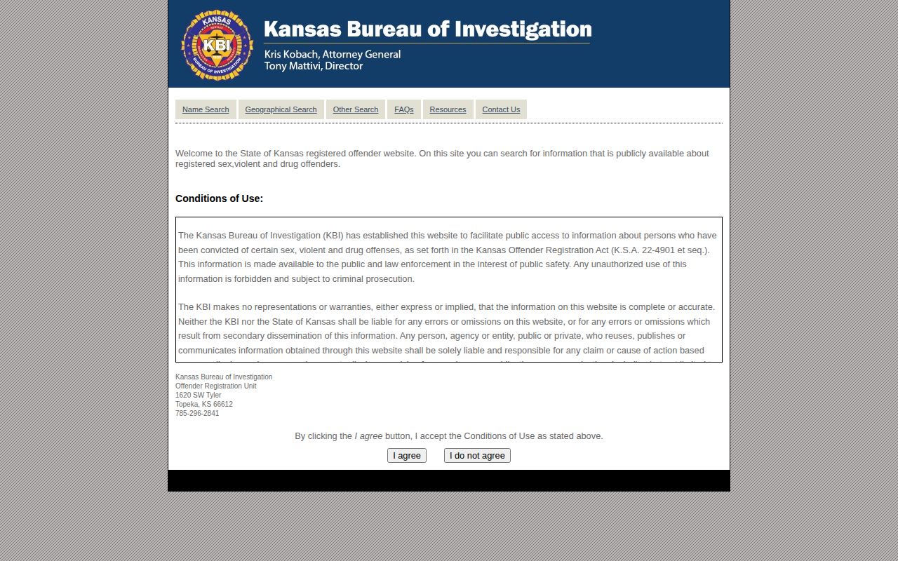 Clay County released inmate mugshot access through Kansas offender registry